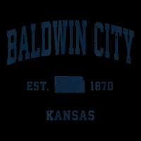 Baldwin City Kansas Ks Vintage Athletic Navy Sports Design Adjustable Cap | Artistshot