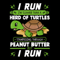 I Run I'm Slower Than A Herd Of Turtles Peanut Butter Men's 3/4 Sleeve Pajama Set | Artistshot