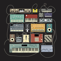 Electronic Musician Synthesizers And Drum Machine Dj T-shirt | Artistshot