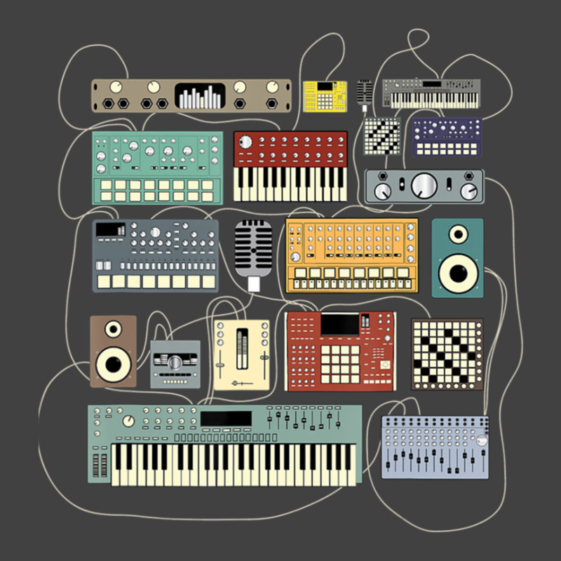 Electronic Musician Synthesizers And Drum Machine Dj 1 Vintage T-shirt | Artistshot