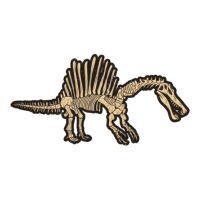 Spinosaurus Skeleton , Spikey Dinosaur Shirt, Dino Bones Tshirt, Paleo Sticker | Artistshot