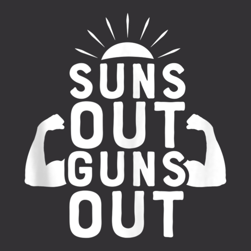 Suns Out Guns Out Funny Beach Summer Vacation For Men Women Tank Top Vintage Hoodie And Short Set | Artistshot