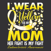 I Wear Yellow For My Mom Endometriosis Awareness T Shirt Vintage Short | Artistshot