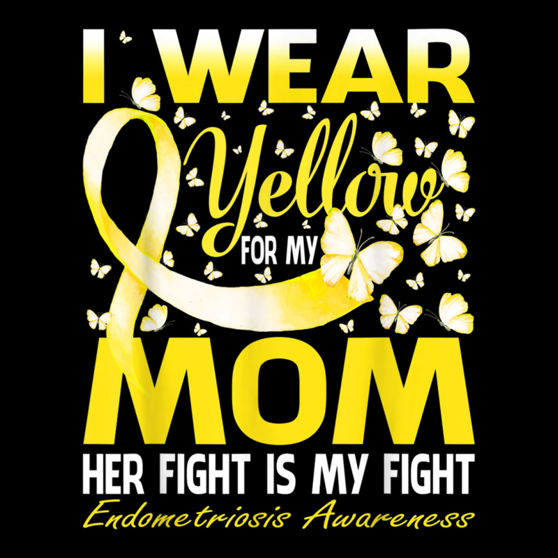 I Wear Yellow For My Mom Endometriosis Awareness T Shirt Fleece Short by cm-arts | Artistshot