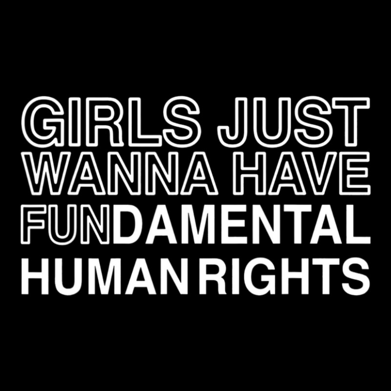 Girls Just Wanna Have Fundamental Human Rights Youth Zipper Hoodie by cm-arts | Artistshot