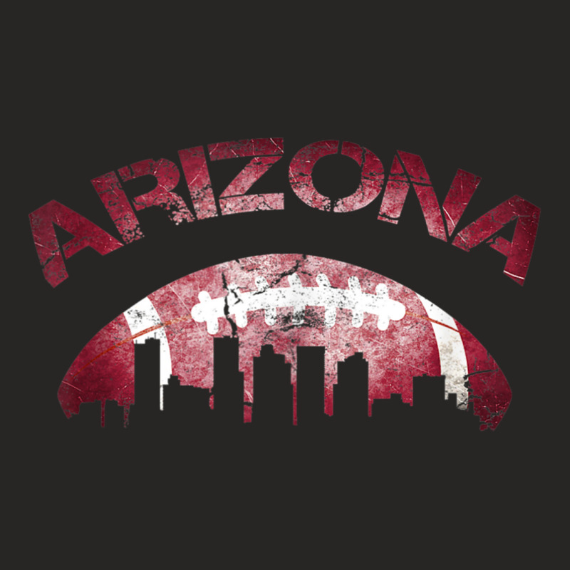 Phoenix Arizona Football City Skyline Sport Fans Tank Top Ladies Fitted T-Shirt by cm-arts | Artistshot