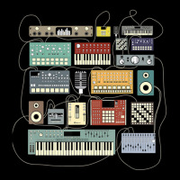 Electronic Musician Synthesizers And Drum Machine Dj Fleece Short | Artistshot