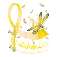 Faith Hope Love Endometriosis Awareness Dragonfly T Shirt Crop Top | Artistshot