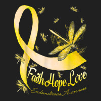 Faith Hope Love Endometriosis Awareness Dragonfly T Shirt Ladies Polo Shirt | Artistshot