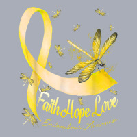 Faith Hope Love Endometriosis Awareness Dragonfly T Shirt Tank Dress | Artistshot