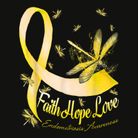 Faith Hope Love Endometriosis Awareness Dragonfly T Shirt Scorecard Crop Tee | Artistshot