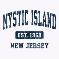 Womens Mystic Island New Jersey Nj Vintage Athletic Sports Design V Ne Tank Top | Artistshot