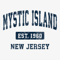 Womens Mystic Island New Jersey Nj Vintage Athletic Sports Design V Ne Ladies Fitted T-shirt | Artistshot