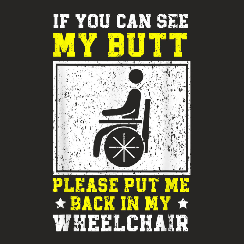 Wheelchair Handicap Amputee Disability Paraplegic T Shirt Ladies Fitted T-Shirt by cm-arts | Artistshot