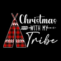 Christmas With My Tribe Buffalo Plaid Matching Family Adjustable Cap | Artistshot