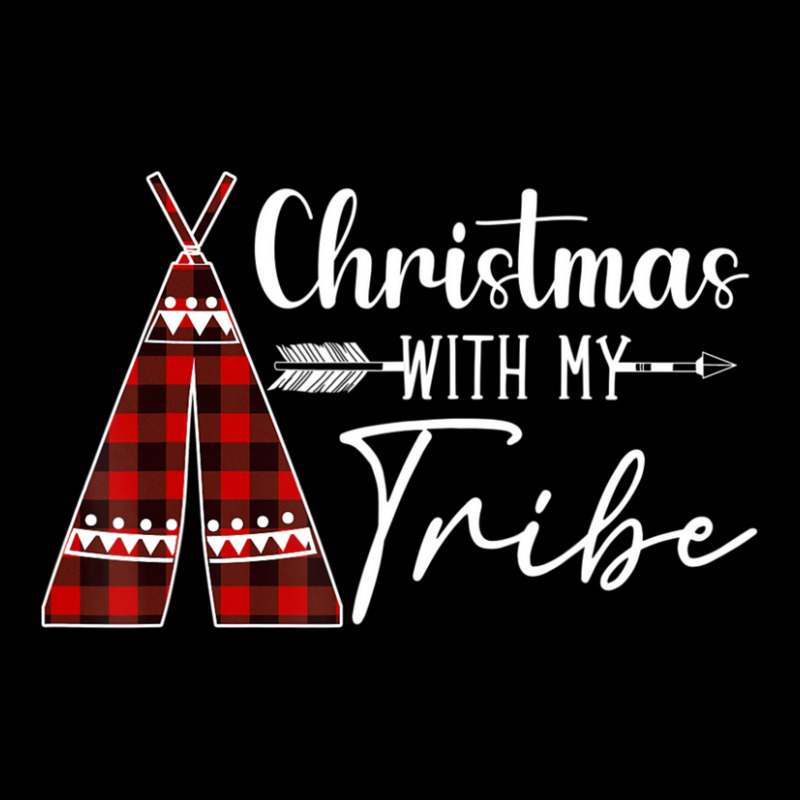 Christmas With My Tribe Buffalo Plaid Matching Family Adjustable Cap by cm-arts | Artistshot