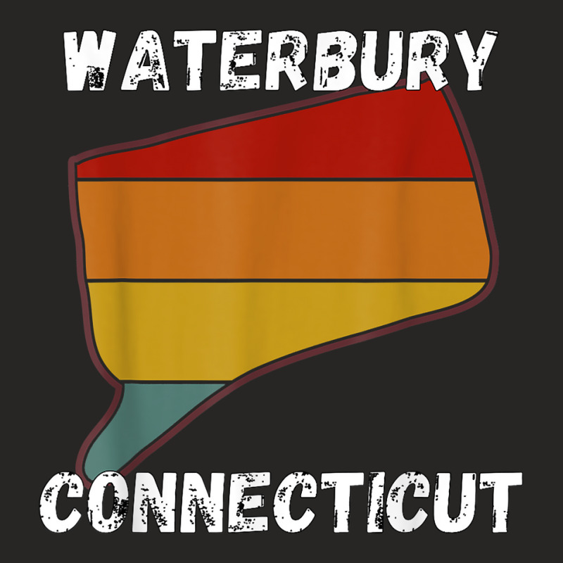 Retro Waterbury Connecticut Apparel T Shirt Ladies Fitted T-Shirt by cm-arts | Artistshot