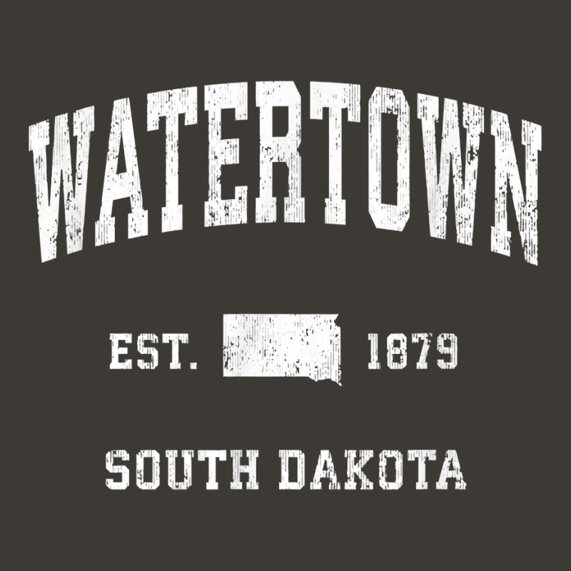 Watertown South Dakota Sd Vintage Athletic Sports Design T Shirt Bucket Hat by cm-arts | Artistshot