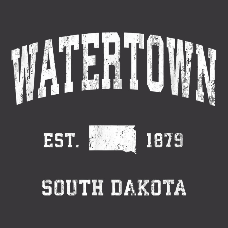 Watertown South Dakota Sd Vintage Athletic Sports Design T Shirt Ladies Curvy T-Shirt by cm-arts | Artistshot