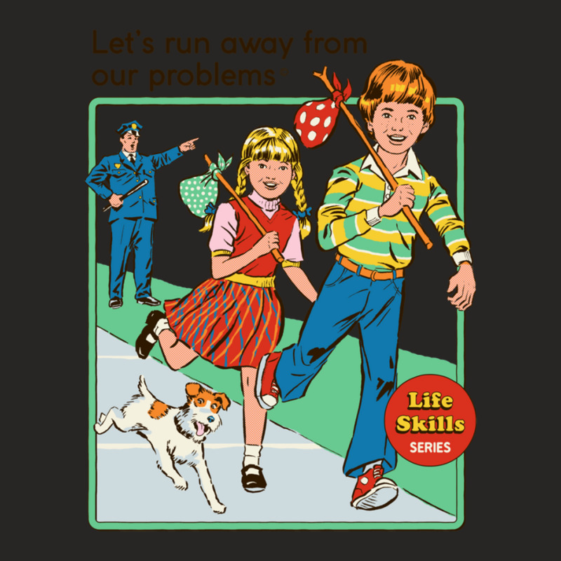 Let's Run Away 1 Ladies Fitted T-Shirt by CindyBriner | Artistshot