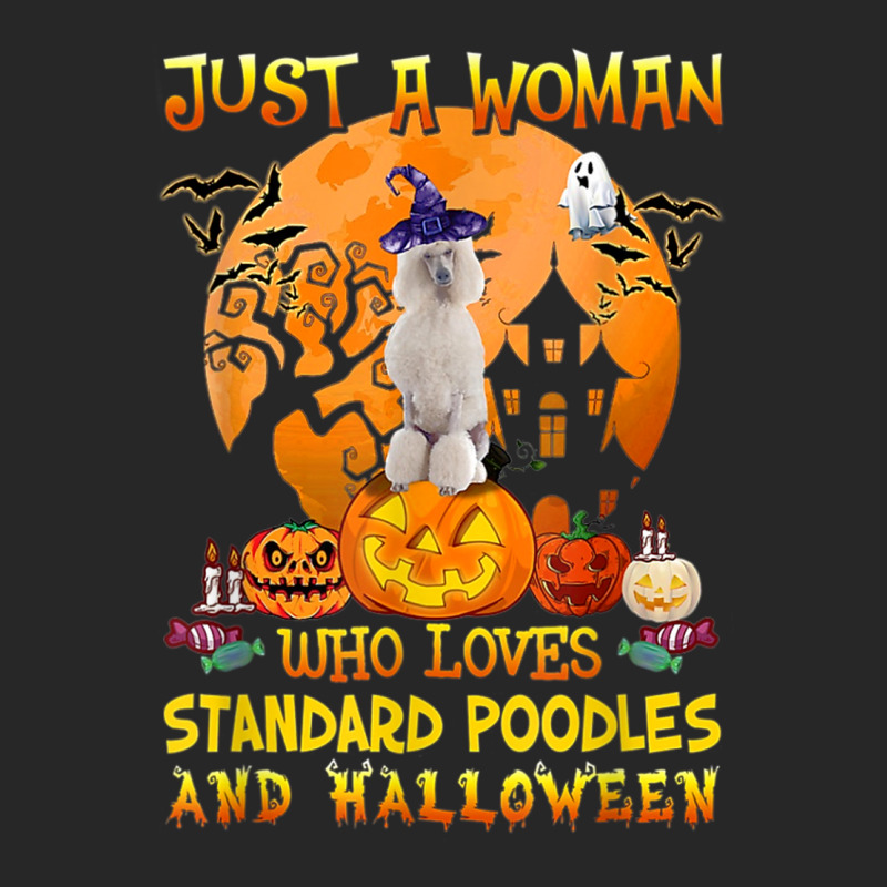 Just A Woman Who Loves Standard Poodle And Halloween Women's Pajamas Set by Sombre | Artistshot