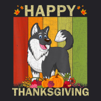 Alaskan Malamute Dog Retro Graphic Matching Thanksgiving Youth Tee | Artistshot