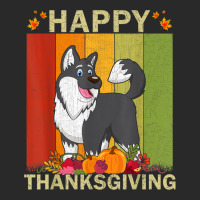 Alaskan Malamute Dog Retro Graphic Matching Thanksgiving Toddler T-shirt | Artistshot