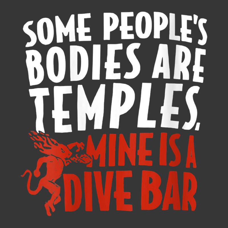 Womens Some People's Bodies Are Temples Mine Is A Dive Bar V Neck T Sh Toddler Hoodie by cm-arts | Artistshot