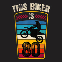 80 Year Old Birthday Party 80th Family Dirt Bike Motocross T-shirt | Artistshot