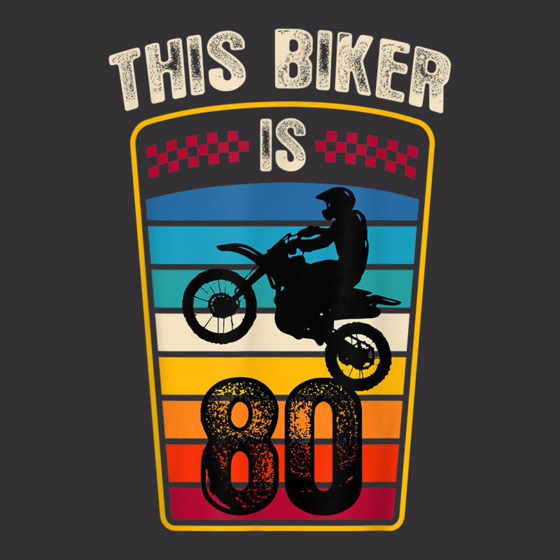 80 Year Old Birthday Party 80th Family Dirt Bike Motocross Vintage Short | Artistshot