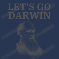 Lets Go Darwin - Charles Darwin Portrait Ladies Denim Jacket | Artistshot