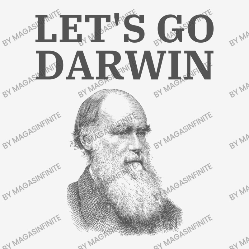 Lets Go Darwin - Charles Darwin Portrait Scorecard Crop Tee by Magasinfinite | Artistshot