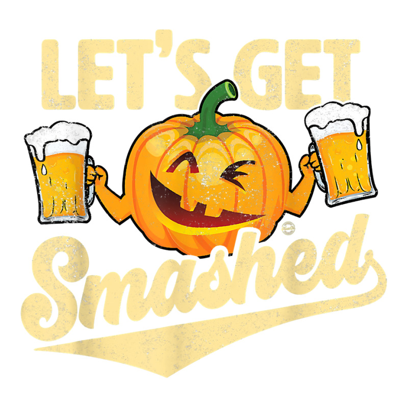 Lets Get Smashed Funny Pumpkin Beer Halloween T Shirt Maternity Scoop Neck T-shirt by vaesifoxidy | Artistshot