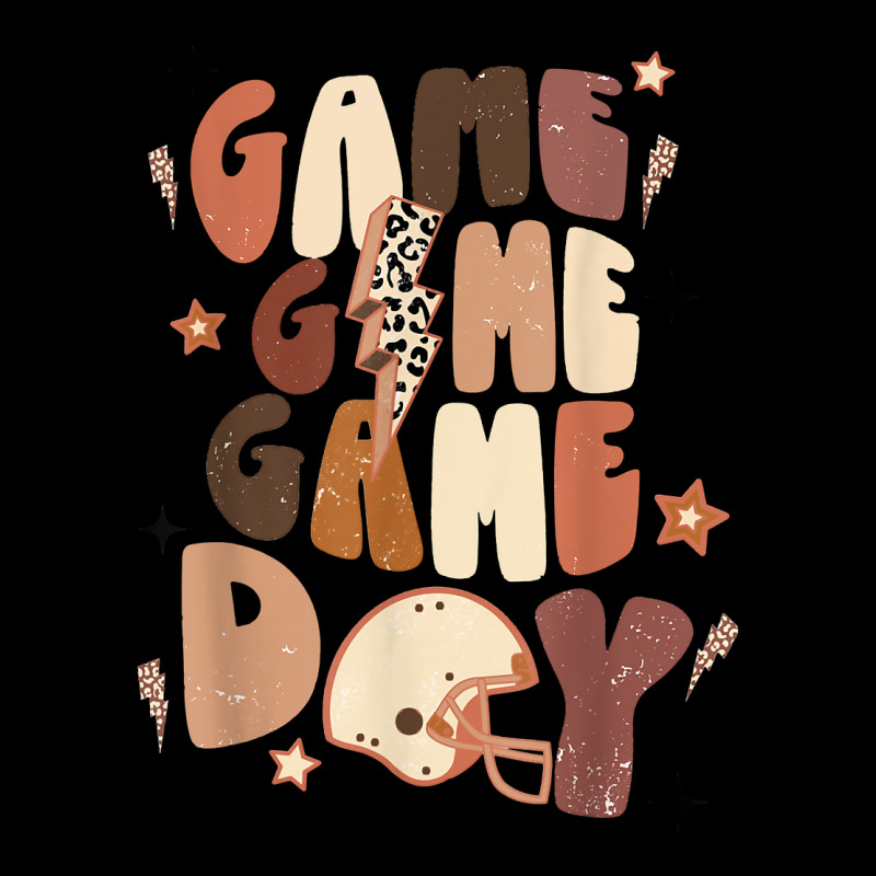 Retro Game Day Football Season Sport Lover Lightning Bolt T Shirt Cropped Sweater by cm-arts | Artistshot