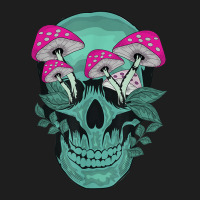 Mushrooms Skull Mycologist Psychodelic Halloween Costume Classic T-shirt | Artistshot