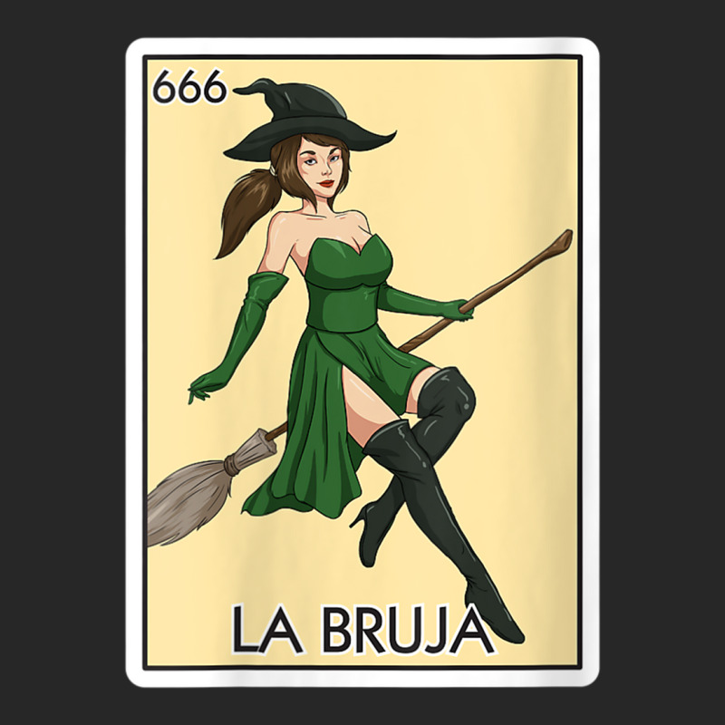 Womens La Bruja The Witch Card Mexican Lottery Card La Bruja V Neck T Men's T-shirt Pajama Set by cm-arts | Artistshot