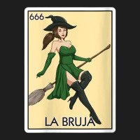 Womens La Bruja The Witch Card Mexican Lottery Card La Bruja V Neck T Classic T-shirt | Artistshot