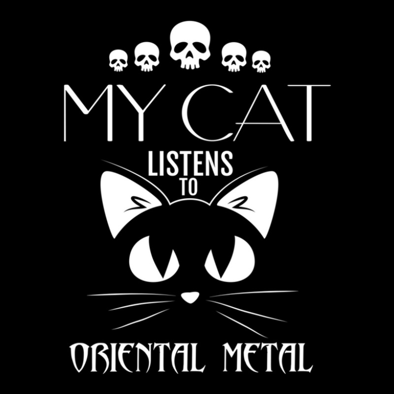 My Cat Listens To Oriental Metal Tee V-neck Tee | Artistshot