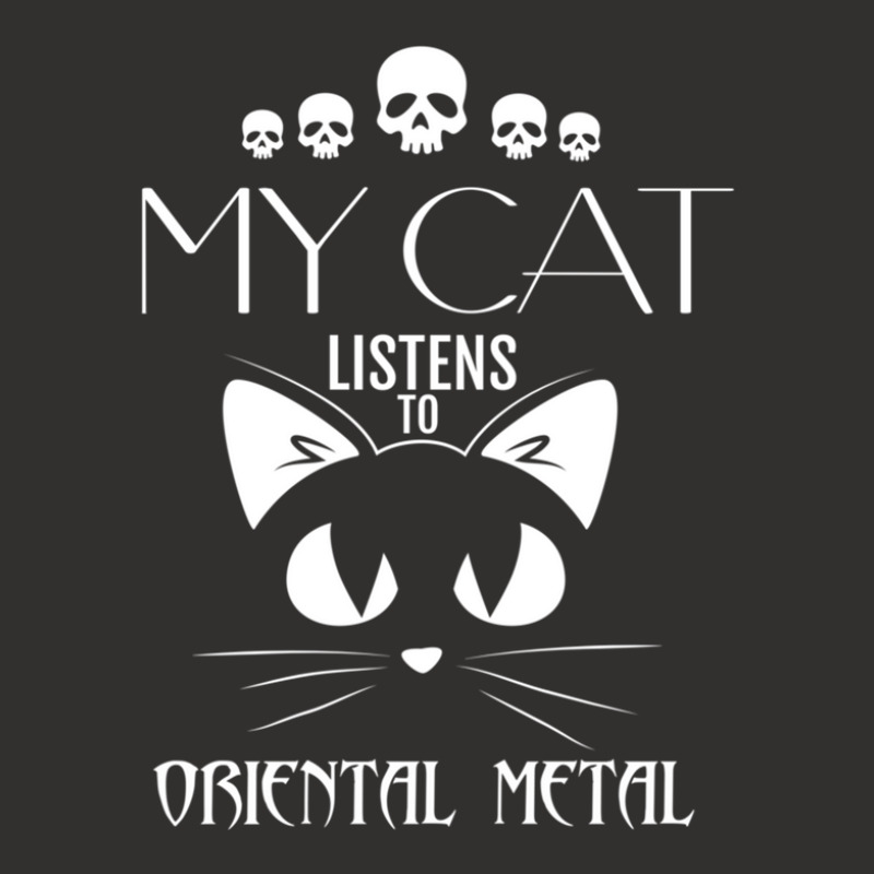 My Cat Listens To Oriental Metal Tee Champion Hoodie | Artistshot