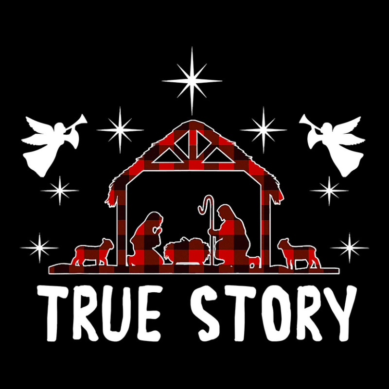 Christian Christmas Nativity True Story Of Jesus Birth With Red Plaid  Adjustable Cap by coolquirrell | Artistshot