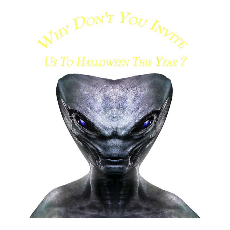 Why Don't You Invite Us, Alien Halloween T Shirt V-Neck Tee by judexynuk | Artistshot