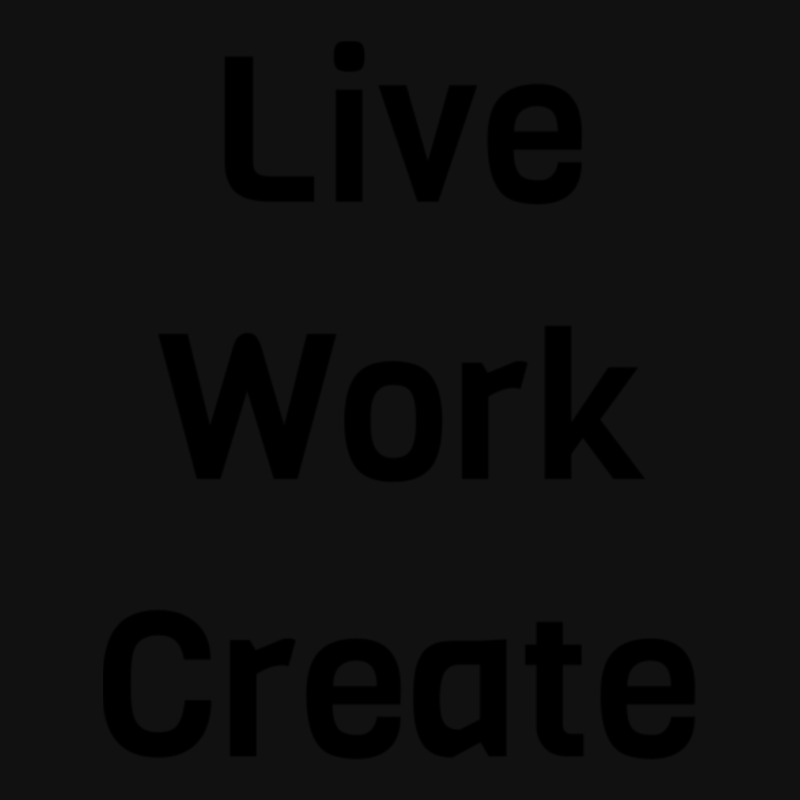 Live Work Create Landscape Canvas Print | Artistshot