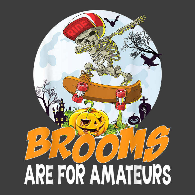 Brooms Are For Amateurs Skeleton Skate Skateboard Halloween Men's Polo Shirt by Queens | Artistshot