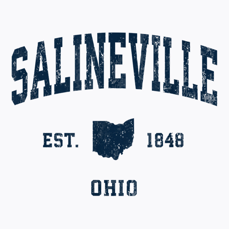 Salineville Ohio Oh Vintage Athletic Navy Sports Design T Shirt T-shirt | Artistshot