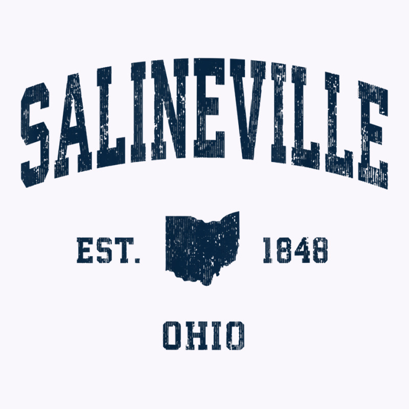 Salineville Ohio Oh Vintage Athletic Navy Sports Design T Shirt Tank Top | Artistshot