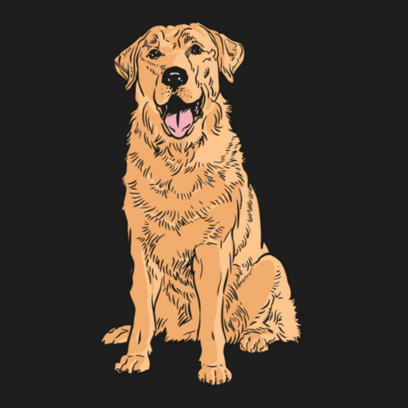 Golden Retriever - Best Family Dog In The World Classic T-shirt | Artistshot