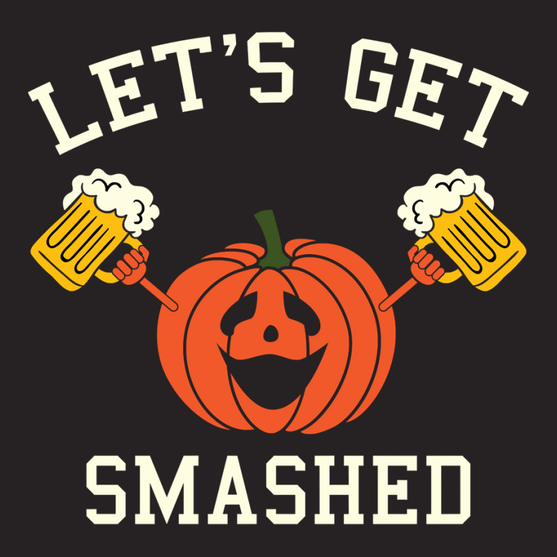 Halloween Drinking Shirt   Pumpkin Says Let's Get Smashed Long Sleeve Vintage Cap by zheralalumo | Artistshot