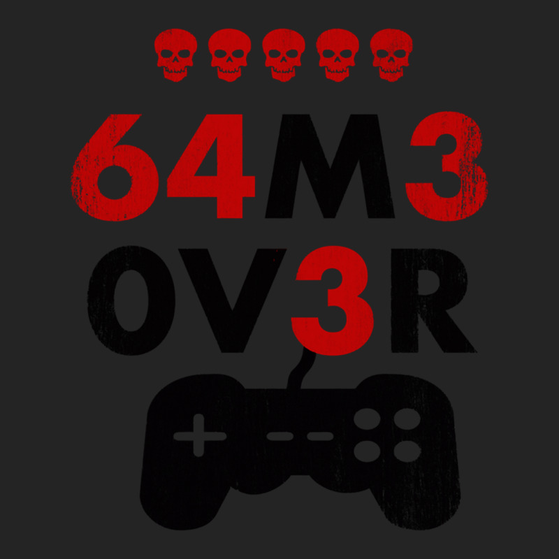 Game Over Leet Code Style - 64m3 0v3r - Red And Black 3/4 Sleeve Shirt by JONAHANDERSON | Artistshot