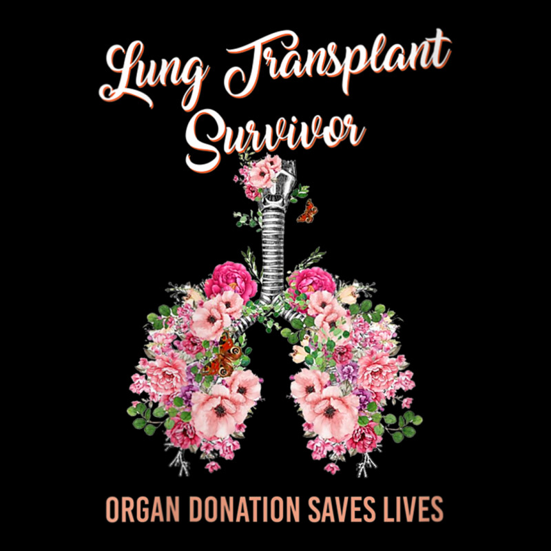 Womens Lung Transplant Survivor Organ Donation Saves Lives Floral V Ne Baby Bibs by cm-arts | Artistshot