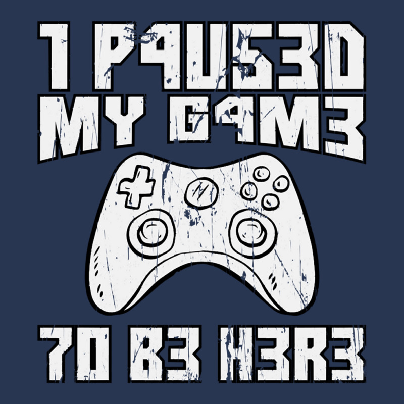 I Paused My Game To Be Here Console Gamer Gift Men Denim Jacket by JONAHANDERSON | Artistshot